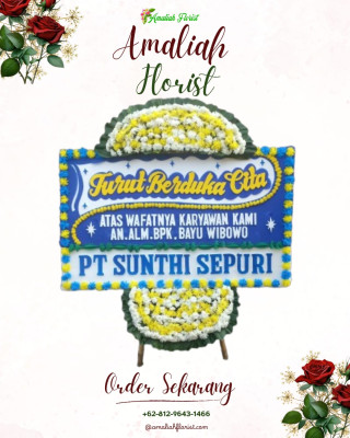 Papan Bunga Duka di Coblong