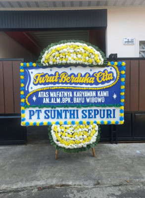 Papan Bunga Duka di Coblong
