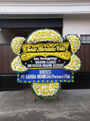 Papan Bunga Duka di Coblong