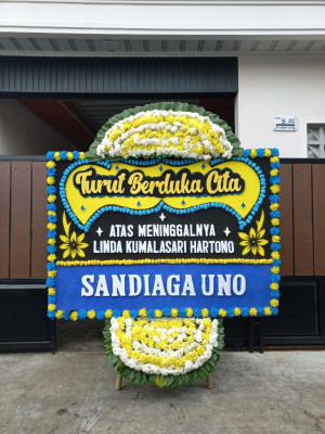 Papan Bunga Duka di Coblong